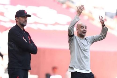 Pep Guardiola nhắn đểu Jurgen Klopp giữa cuộc đua gắt Premier League