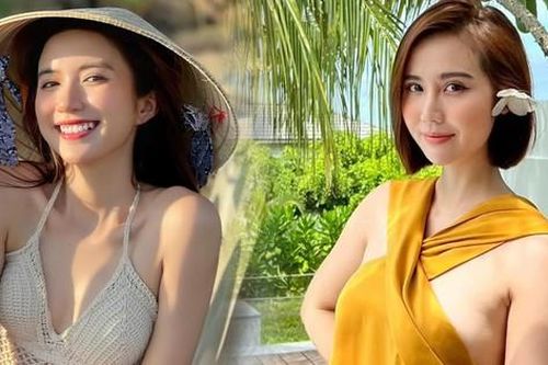 Chị em Vân Trang, Vân Vân (Thương ngày nắng về) rủ nhau lên đồ sexy chơi biển