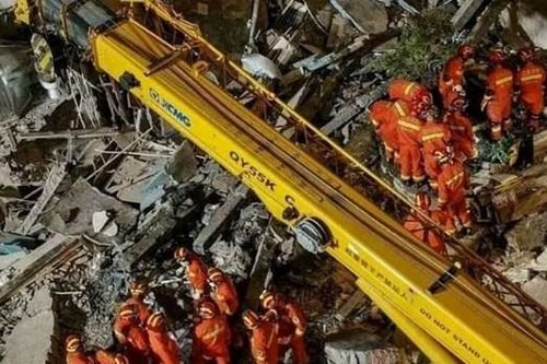 Trung Quốc bắt giữ 9 người liên quan đến vụ sập tòa nhà 6 tầng
