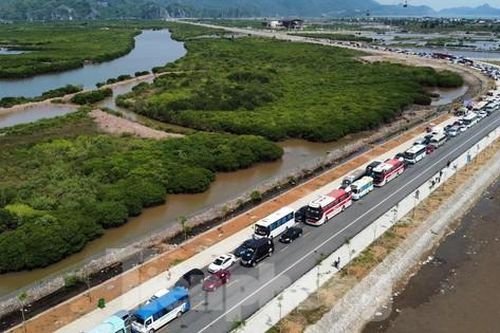 Bến phà quá tải, du khách vật vạ 4-5 giờ rời Cát Bà