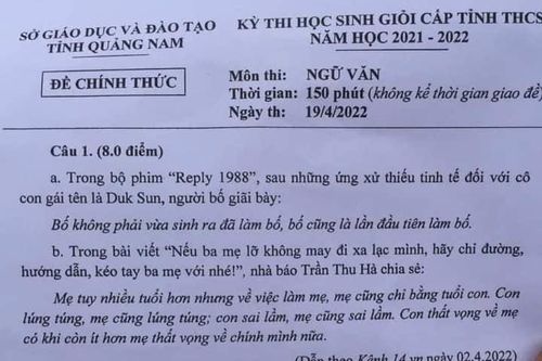 Từ đề thi ở Quảng Nam đến văn mẫu ở Sài Gòn