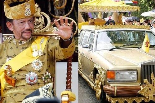 Cuộc sống xa hoa của quốc vương Brunei cùng khối tài sản khổng lồ, sẵn sàng dát vàng bất kì thứ gì trong tầm mắt