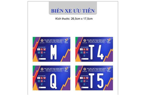 Hỗ trợ, tạo điều kiện cho phương tiện mang phù hiệu SEA Games 31