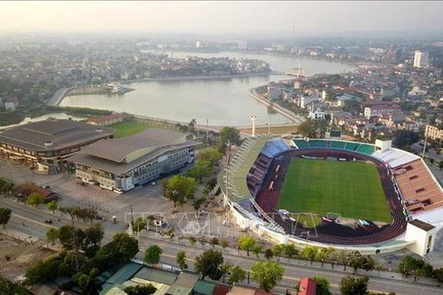 SEA Games 31: Phú Thọ dựng màn hình LED cỡ lớn phục vụ người hâm mộ xem bóng đá