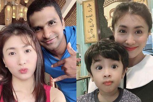 Vượt qua áp lực, Nguyệt Ánh hạnh phúc bên chồng và quý tử lai Ấn Độ cực đáng yêu