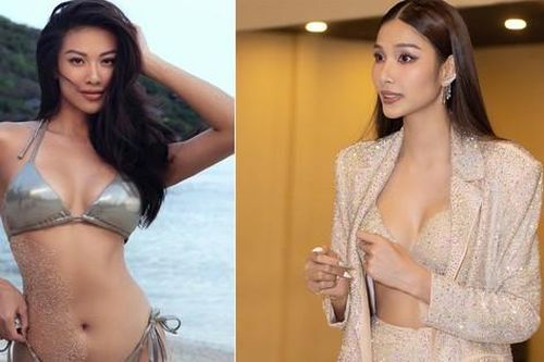 Kim Duyên khoe đường cong 'rực lửa' với bikini, Hoàng Thùy diện mốt khoe áo ngực táo bạo
