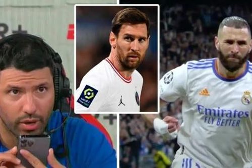 Messi choáng váng nhắn Aguero khi Benzema nhấn chìm Man City