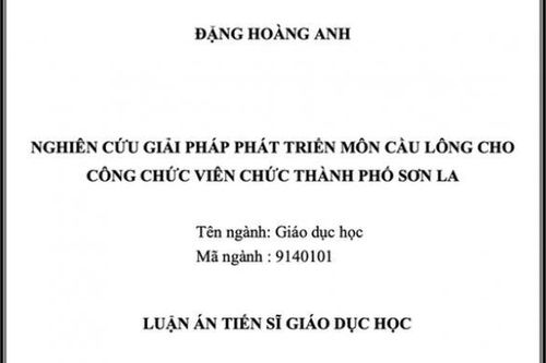 Từ luận án tiến sĩ môn cầu lông đến chuyện 'loạn' đề tài tiến sĩ