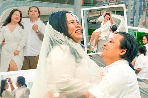 'Gét gô' chụp ảnh cưới ở cầu Thủ Thiêm 2, cặp đôi Sài Gòn khiến netizen thích thú
