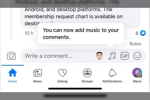 Facebook cập nhật tính năng bình luận bằng nhạc tại Việt Nam
