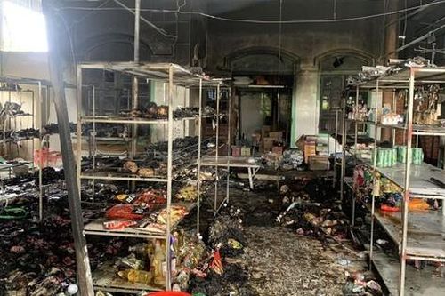 Cháy cửa hàng tạp hóa trong đêm, thiệt hại hơn nửa tỷ đồng