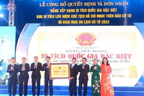 Khu lưu niệm Chủ tịch Hồ Chí Minh trên đảo Cô Tô đón Bằng xếp hạng Di tích quốc gia đặc biệt