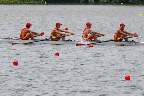 Khởi tranh Vòng loại môn Đua thuyền Rowing - Seagame 31