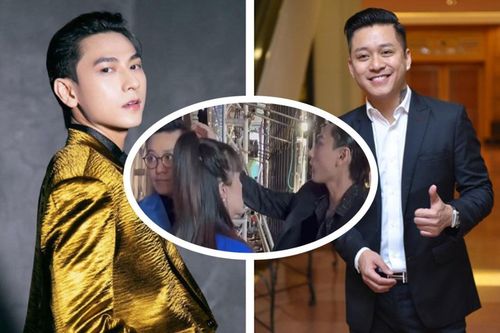 Isaac gây chú ý với hành động dành cho đàn anh Tuấn Hưng trong cánh gà sân khấu