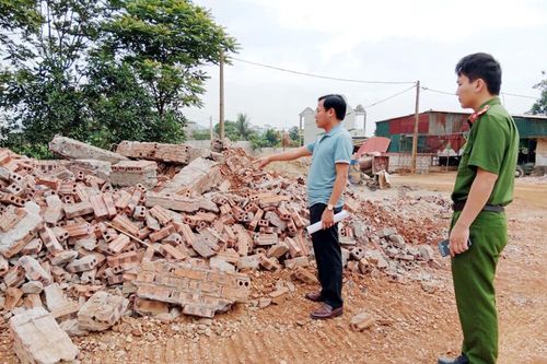 Hà Trung (Thanh Hóa): Tháo dỡ nhiều công trình xây dựng trái phép trên đất nông nghiệp