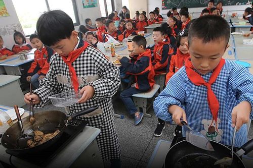 Trường tiểu học Trung Quốc bắt học sinh làm nông, sửa đồ gia dụng
