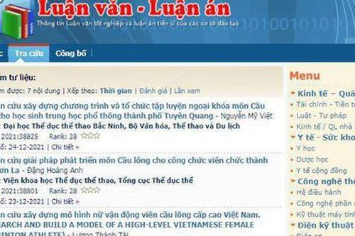 Giật mình với số lượng luận án tiến sĩ về cầu lông, yoga, cử tạ