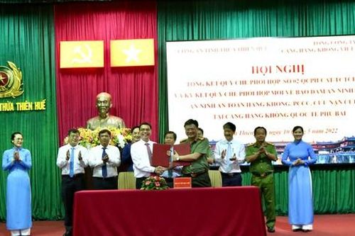 Công an tỉnh Thừa Thiên Huế ký kết quy chế phối hợp đảm bảo an ninh trật tự