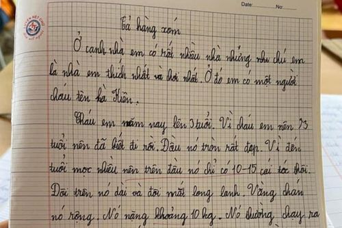 Bài văn tả về hàng xóm chân thật 'đầu chỉ có 10 - 15 cái tóc' khiến ai cũng phải bật cười