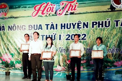 Cụm Phú Mỹ - Tân Trung đạt giải nhất Hội thi 'Nhà nông đua tài' huyện Phú Tân