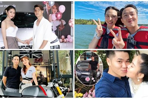 Những cô vợ chịu chơi nhất showbiz Việt: Tặng chồng xe 'khủng' không tiếc tiền