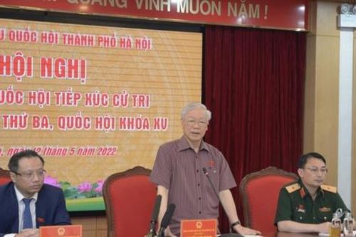 Tổng Bí thư Nguyễn Phú Trọng giải đáp loạt vấn đề cử tri Hà Nội quan tâm