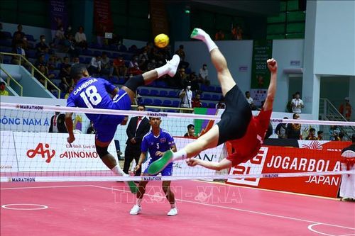 Việt Nam chiến thắng ở vòng loại nội dung đồng đội 3 người nam môn Cầu mây