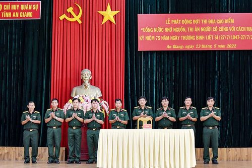 Bộ Chỉ huy Quân sự tỉnh An Giang phát động thi đua kỷ niệm Ngày Thương binh- liệt sĩ