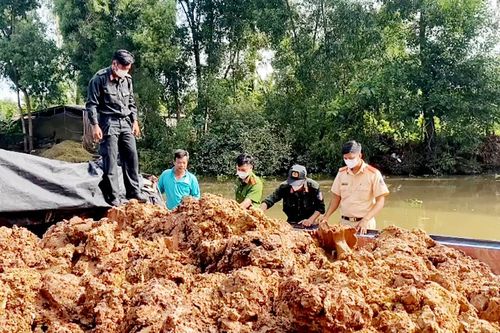 An Giang: Phát hiện 12 phương tiện thủy vận chuyển khoảng 733m3 đất trái phép
