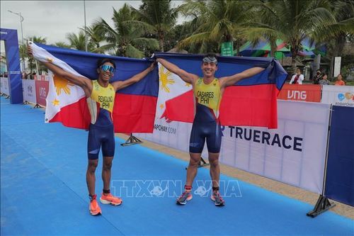 SEA Games 31: Philippines giành HCV ở nội dung 3 môn phối hợp nam, nữ