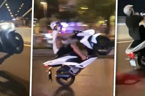Bốc đầu biểu diễn quay tiktok bị 'bốc' về phường