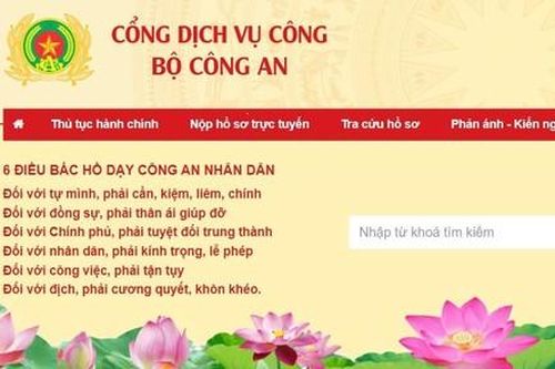 Hướng dẫn các thủ tục đăng ký cư trú trên Cổng dịch vụ công Bộ Công an