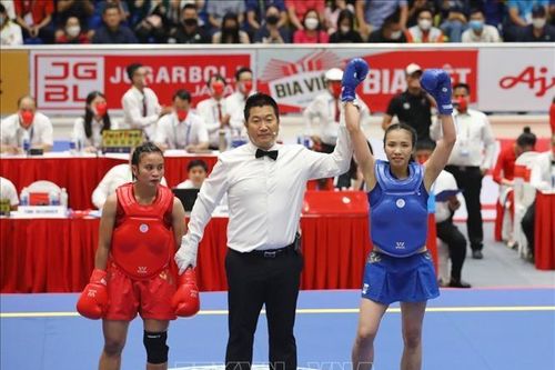 SEA Games 31: Wushu Việt Nam bội thu Huy chương Vàng Chung kết nội dung Sanda