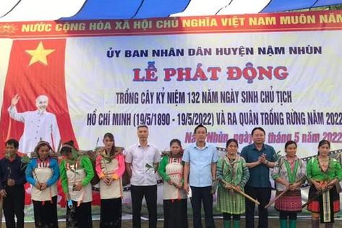 Huyện Nậm Nhùn (Lai Châu): Trồng hơn 1.000 cây quế trong ngày đầu tổ chức lễ ra quân trồng rừng năm 2022