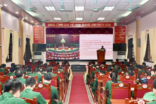 Đảng ủy Bộ đội Biên phòng Nghệ An thông báo nhanh kết quả Hội nghị Trung ương 5
