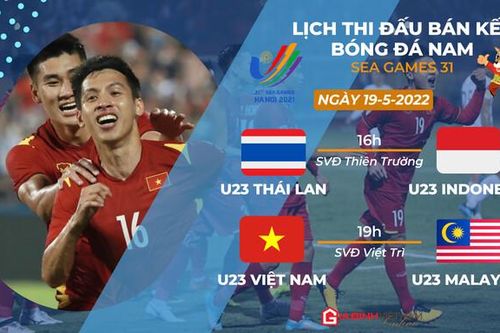 Bán kết bóng đá Nam SEA Games 31 đá ở đâu, bao giờ đá?