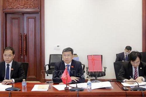 Chủ nhiệm Ủy ban Đối ngoại Vũ Hải Hà hội đàm với Chủ nhiệm Ủy ban Đối ngoại Quốc hội Lào