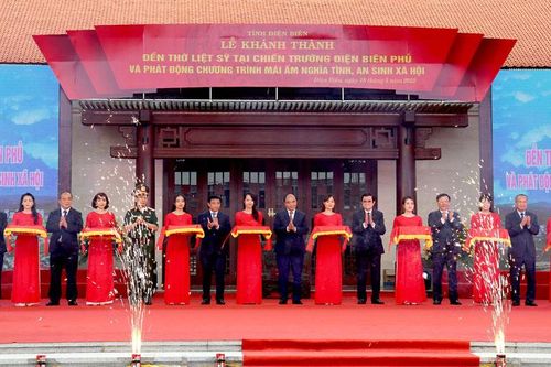 Khánh thành Đền thờ liệt sĩ tại chiến trường Điện Biên Phủ