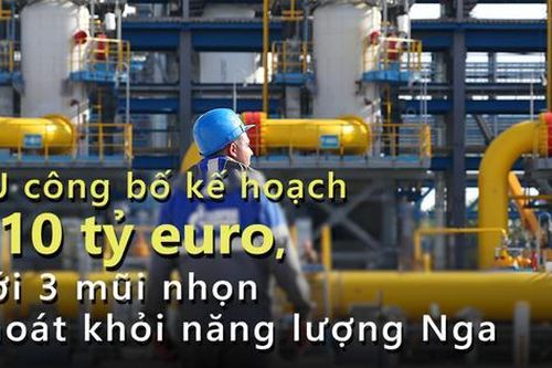 EU công bố kế hoạch 210 tỷ euro, với 3 mũi nhọn thoát khỏi năng lượng Nga