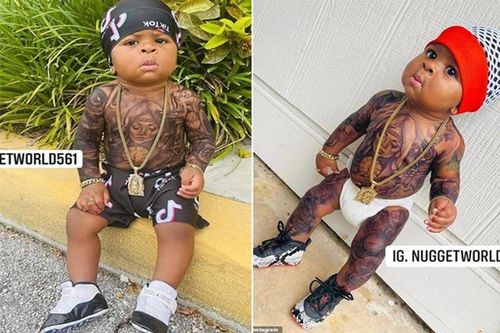 Bà mẹ cho con trai 'xăm' kín người như 'xã hội đen' gây tranh cãi