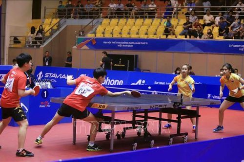 Chung kết các nội dung đôi nam nữ, đôi nam, đôi nữ của môn Bóng bàn