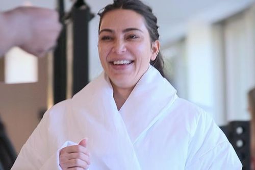 Kim Kardashian khi không trang điểm