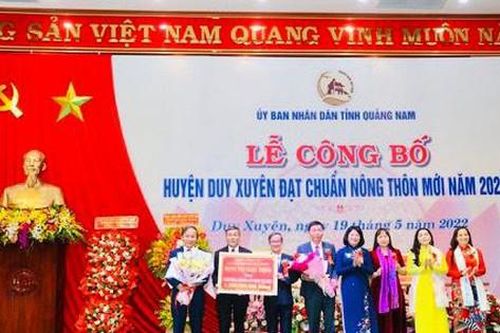 Huyện Duy Xuyên (Quảng Nam) đạt chuẩn nông thôn mới