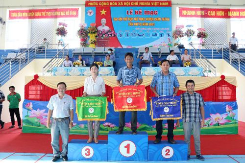 Thị trấn An Châu đoạt giải nhất toàn đoàn Đại hội Thể dục - thể thao huyện Châu Thành lần thứ IX/2021