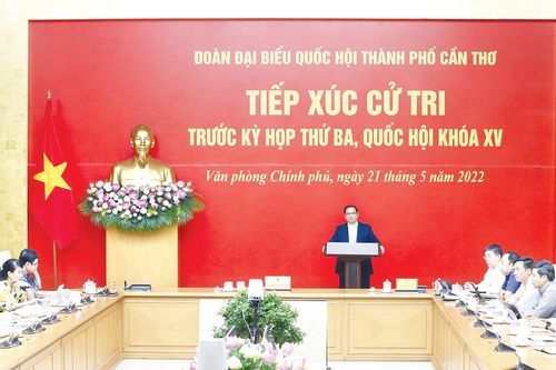 Thủ tướng Chính phủ Phạm Minh Chính tiếp xúc cử tri thành phố Cần Thơ