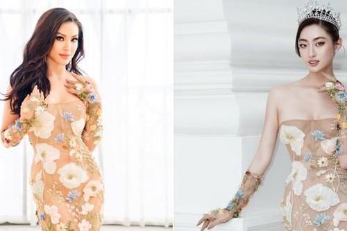 'Đụng hàng' váy hoa xuyên thấu, Lương Thùy Linh và Kim Duyên khoe đường cong nóng bỏng gây mê
