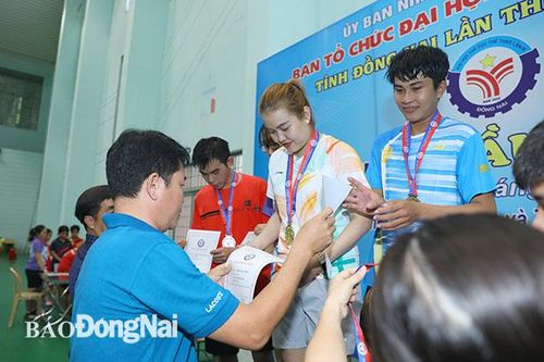 H.Vĩnh Cửu dẫn đầu giải vô địch cầu lông Đại hội TDTT tỉnh lần IX