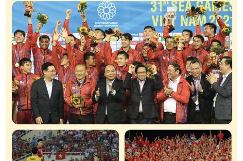 Các 'chiến binh sao vàng' bảo vệ thành công ngôi vô địch môn Bóng đá nam