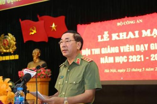 Bộ Công an khai mạc Hội thi giảng viên dạy giỏi năm học 2021-2022