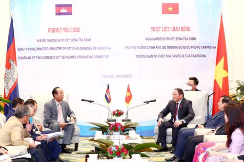 Tiếp Phó Thủ tướng Cam pu chia, Bộ trưởng Nguyễn Văn Hùng: 'Việt Nam sẽ tích cực hỗ trợ Campuchia tổ chức thành công SEA Games 32'